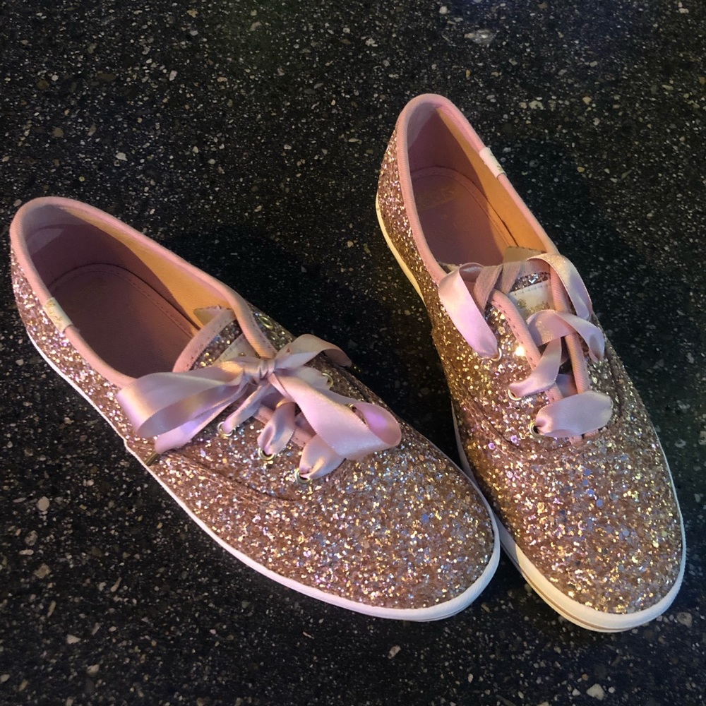 Kate Spade Rose Gold Keds NWT